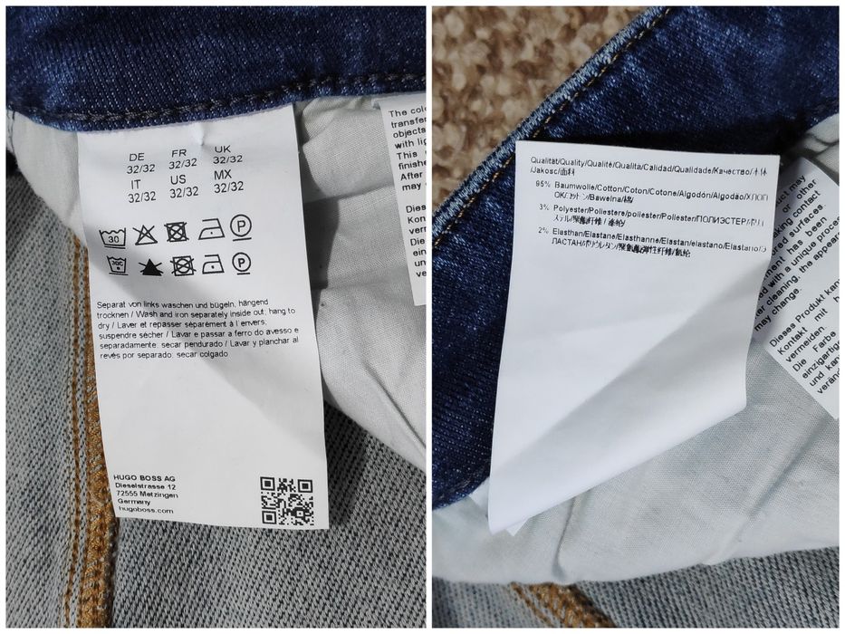 Hugo Boss Delaware джинси slim fit knit denim оригінал W32 L32
