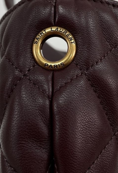 Mala Saint Laurent Icare Maxi cor de bordô