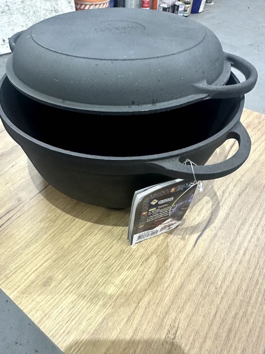 Продам чугунок СИТОН с крышкой сковородой 6 л