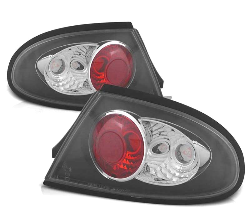 FAROLINS TRASEIROS MAZDA 323F 94-98 PRETO