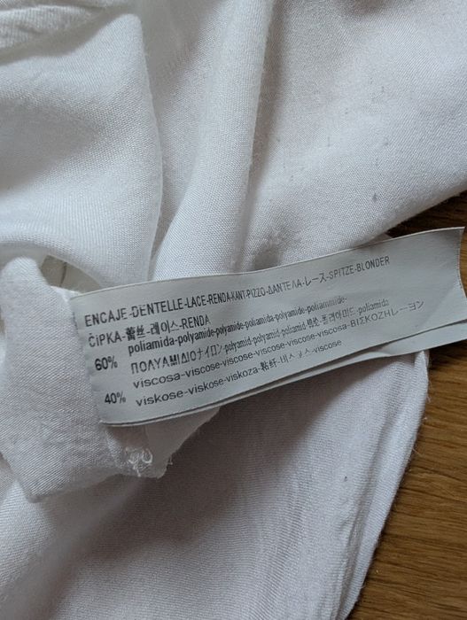 Koszulka top z koronką Oysho S wiskoza