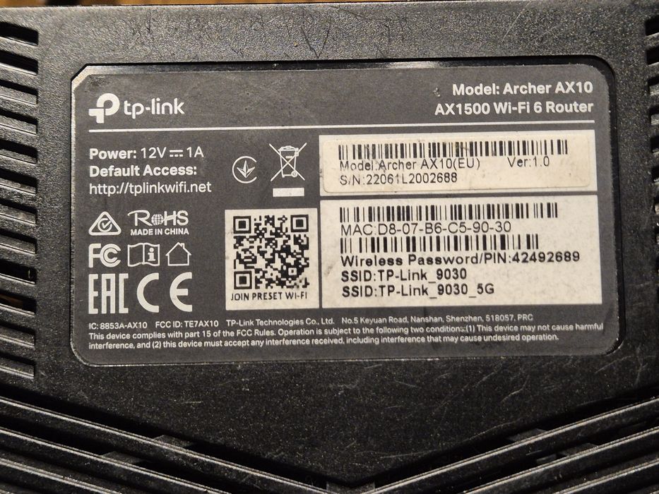 Router TP-LINK Archer AX10 AX1500 Super Stan Polecam - AKTUALNE