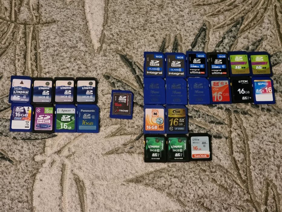 Карты памяти SD и Ко, от 32 мб до 128 гб