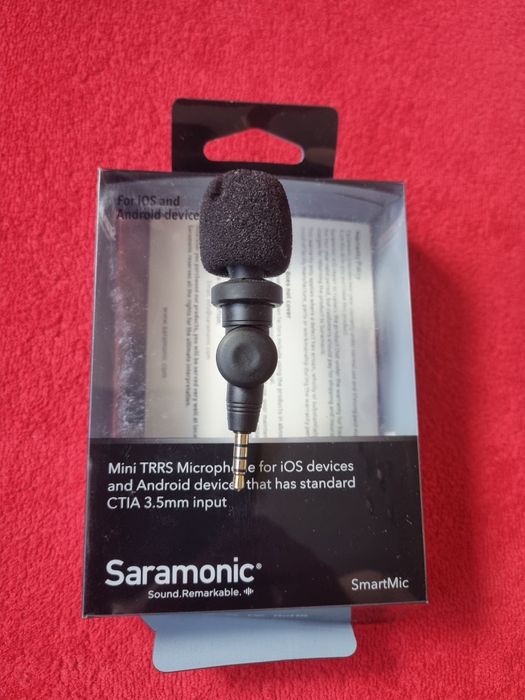 Mikrofon SARAMONIC do telefonu Android / Apple iOS minijack 3.5mm