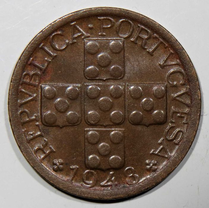 Republica Portuguesa - X Centavos 1948 / QBela. Melhor data.