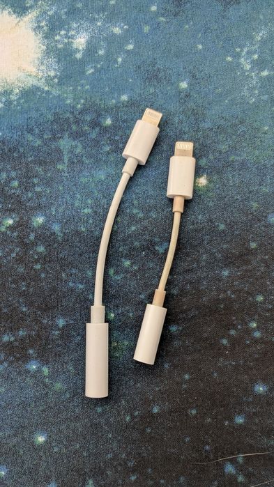 Перехідник для провідних навушників на Lightning 3.5 роз'єм  Адаптер перехідник Apple Lightning на mini-jack 3.5