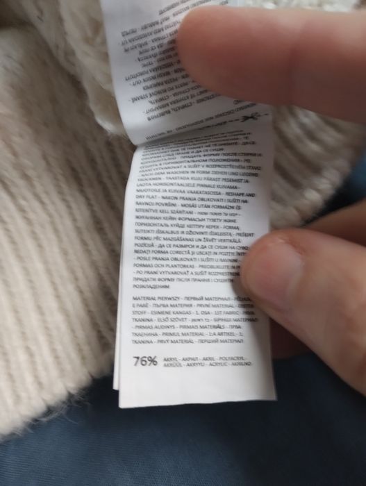 Nowy Golf Reserved M kremowy luźny krój