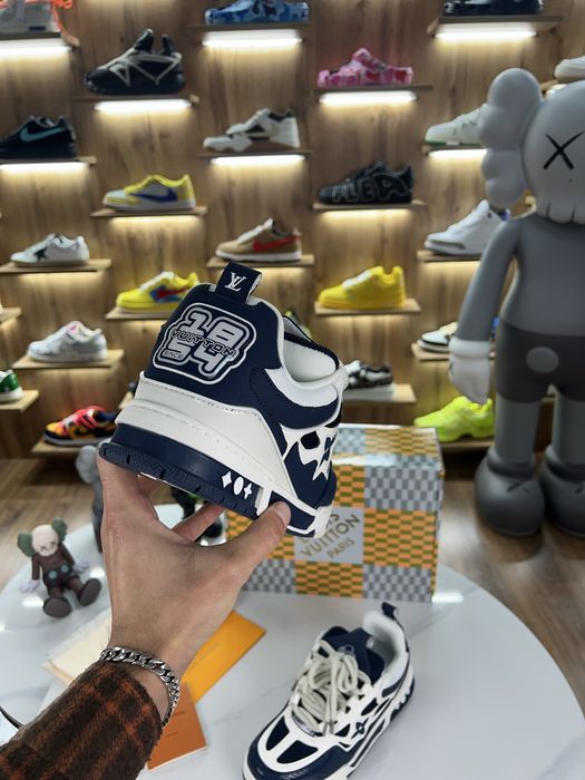 Кросівки Снікерси Louis Vuitton Skate Sbeakers White / Blue