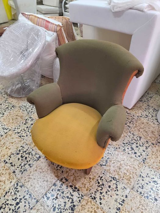 Cadeirão / Senhorinha Antiga Para Estofar