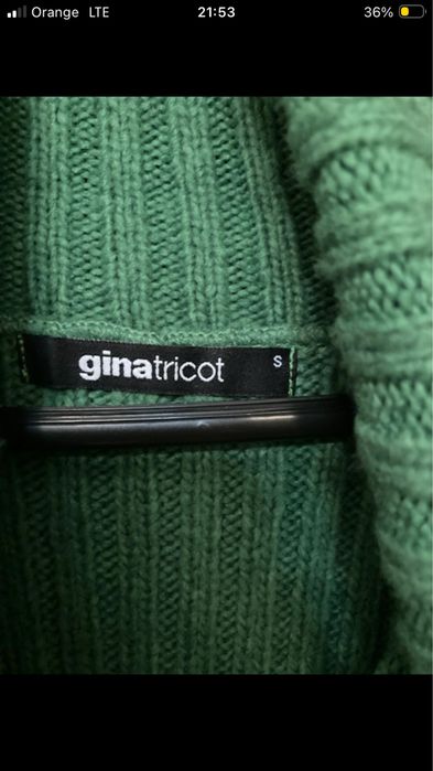 Zielony cieply sweter