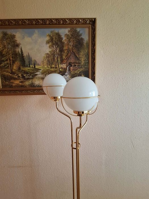 Lampa stojąca złota