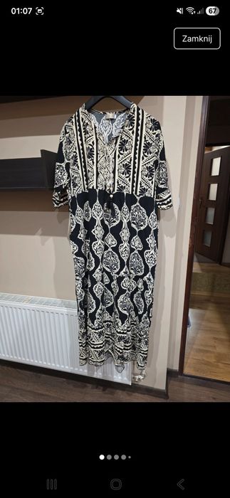 Letnia długa sukienka