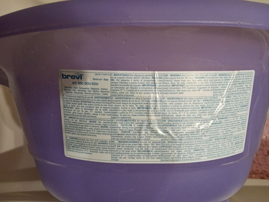 Banheira com suporte bebé