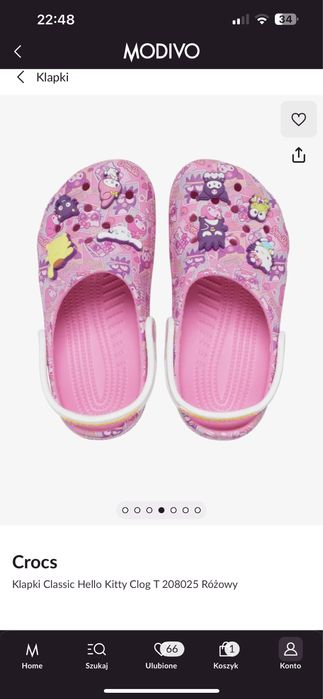 Buciki sandały Crocs 22/23 Hello Kitty