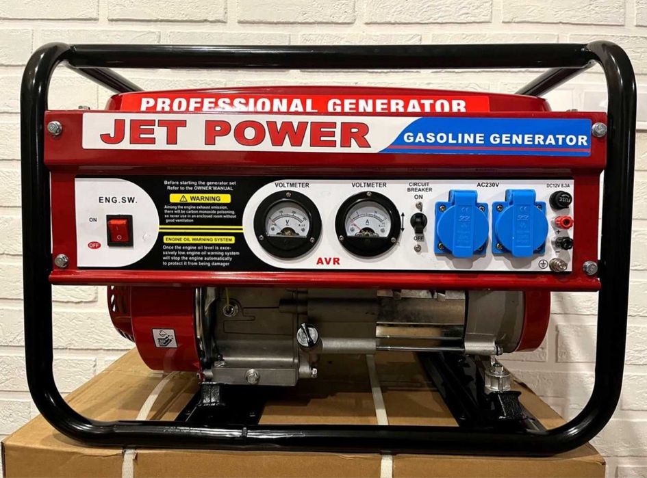 Генератор Jet Power 3квт. МІДЬ, AVR. Ціна актуальна, в наявності