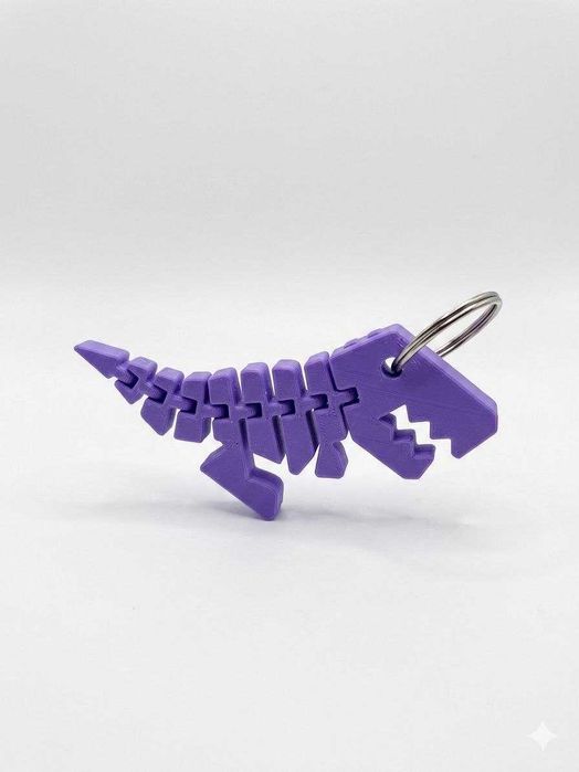 Breloczek Dinozaur | Druk 3D | 16 kolorów | Idealny do kluczy i plecaka