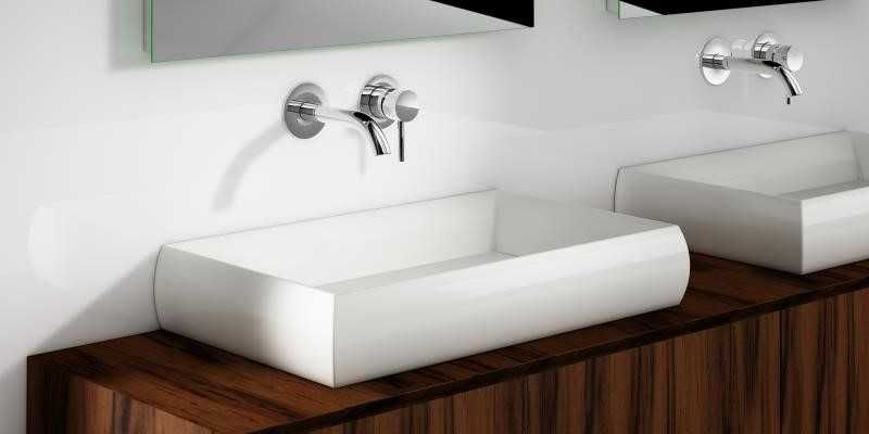 Steinberg 100 Bateria umywalkowa ścienna chrom 100.1801