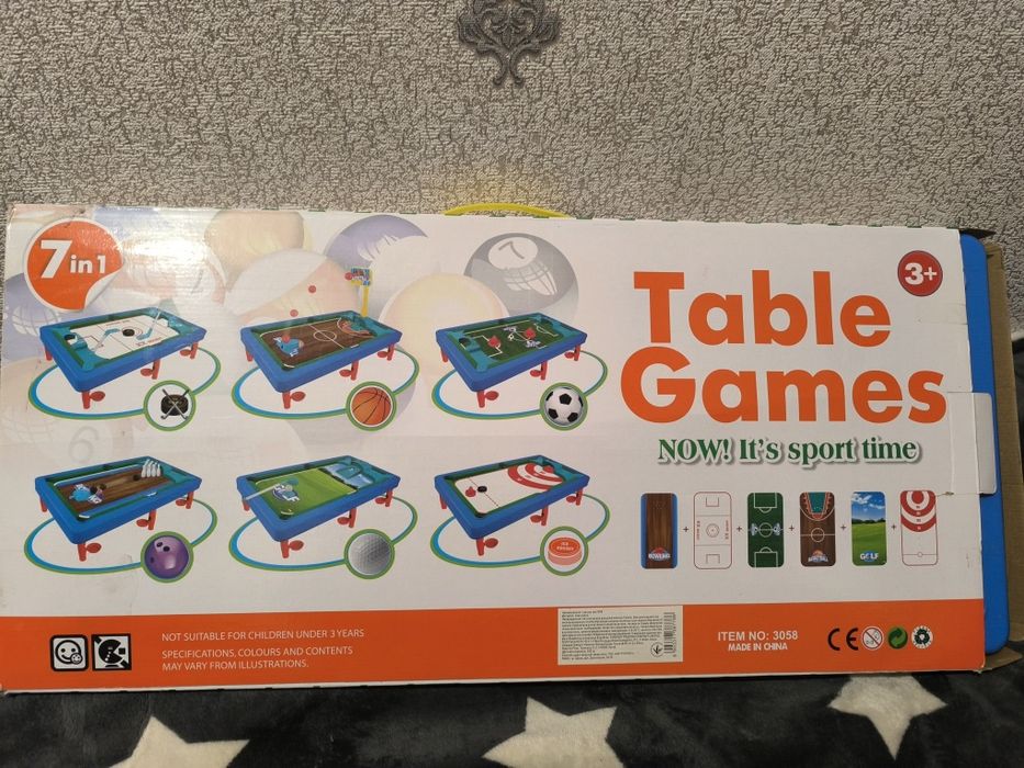 Дитячий більярд, 7 в 1,  настільна гра, футбол, настільний баскетбол