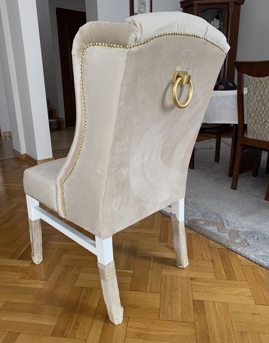 Komplet 4 foteli tapicerowanych