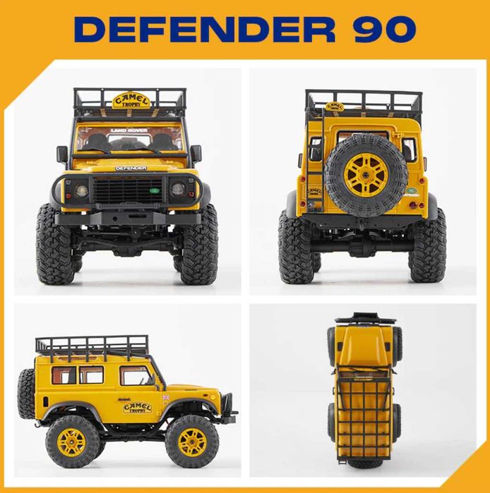 Машинка на радіокеруванні FMS 1:24 FCX24M Land Rover DEFENDER 90 Camel