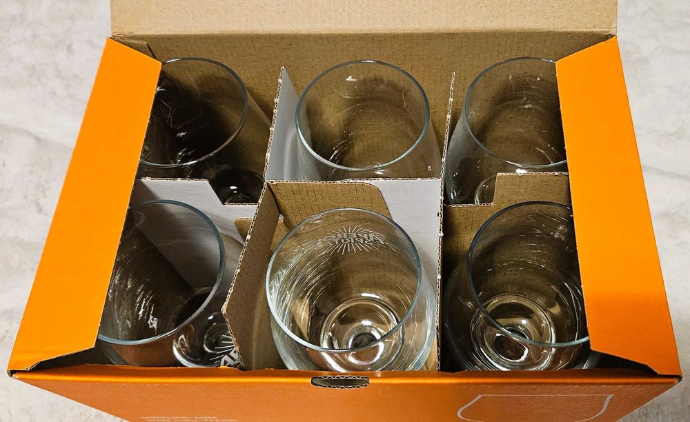 APEROL SPRITZ 6 sztuk Oryginalne kieliszki w kartonie