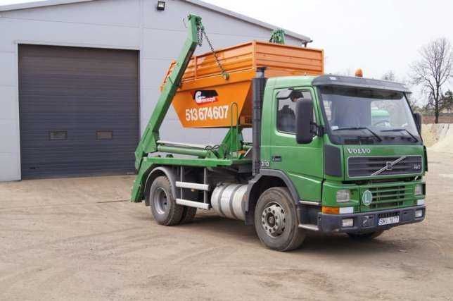 Wywóz odpadów budowlanych gruzu śmieci kontener sprzątanie Mikołów