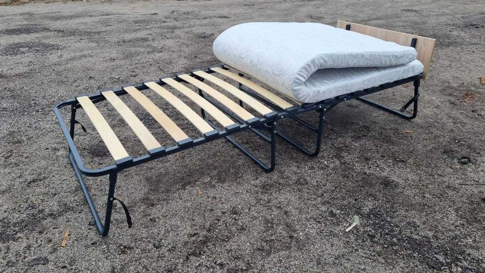 Комплект кровать раскладушка с матрасом ліжко розкладачка з матрацом