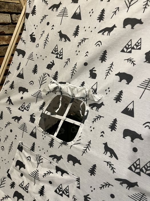 Namiot tipi w motywy zwierzece hand made