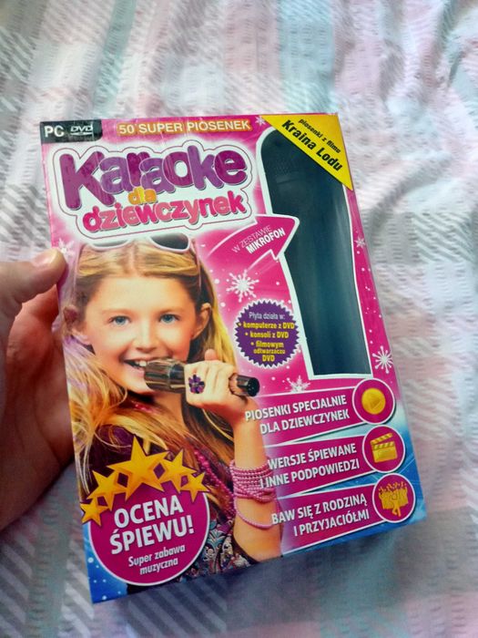 Zestaw Karaoke dla dziewczynek na DVD Nowy