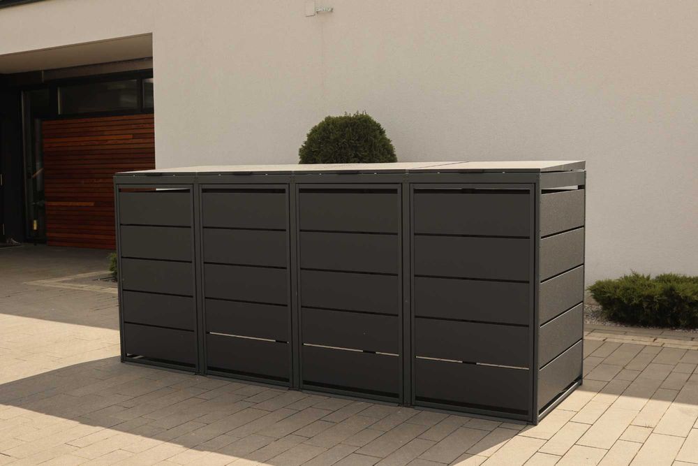 Zabudowa na kosze Top Box Obudowy koszy Osłony koszy 3x240L Premium