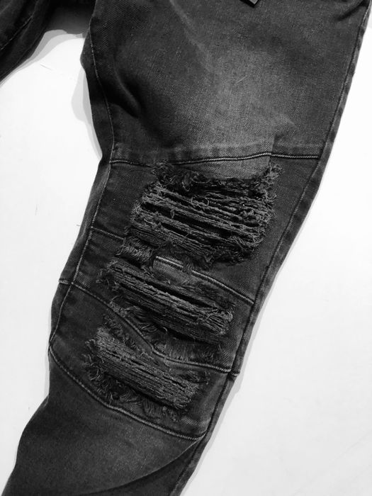 Jeans Balmain slim fit grafit