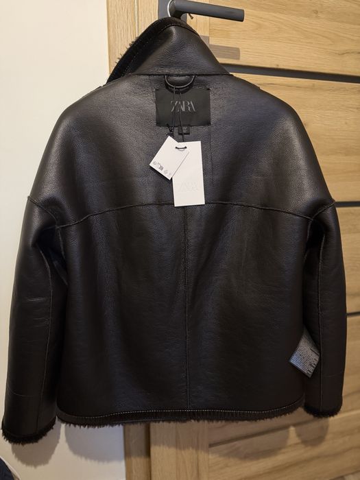 Дубленка zara шуба куртка S-M