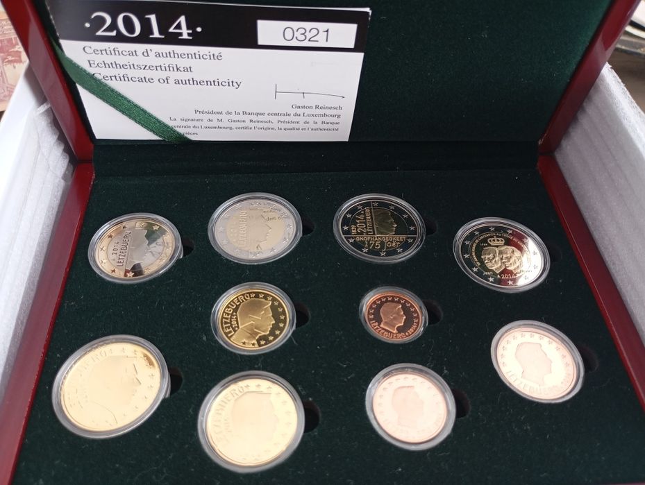 Moedas Euro Cofre Luxemburgo Set Proof 2014