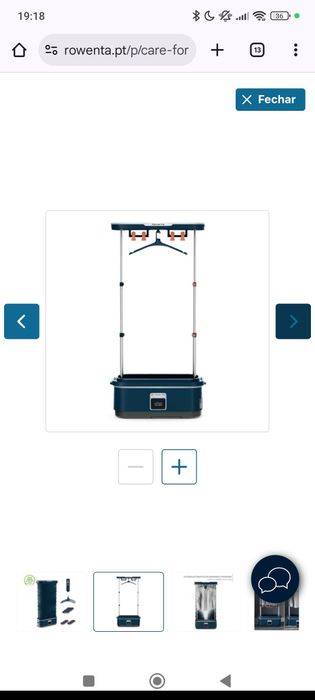 Máquina de engomar a vapor Care for you first Rowenta