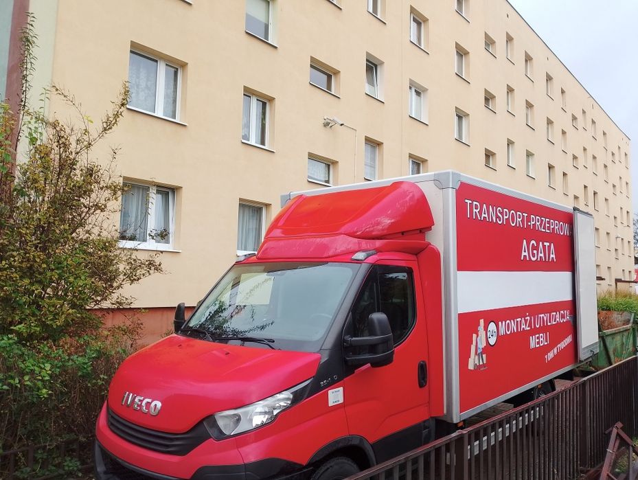 Transport przeprowadzki Agata ~ Utylizacja mebli ~24h/7dni