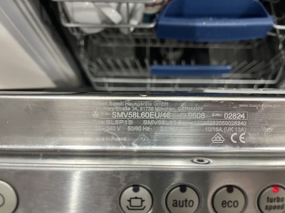 Zmywarka Bosch SMV58L60 EU/46 Płońsk