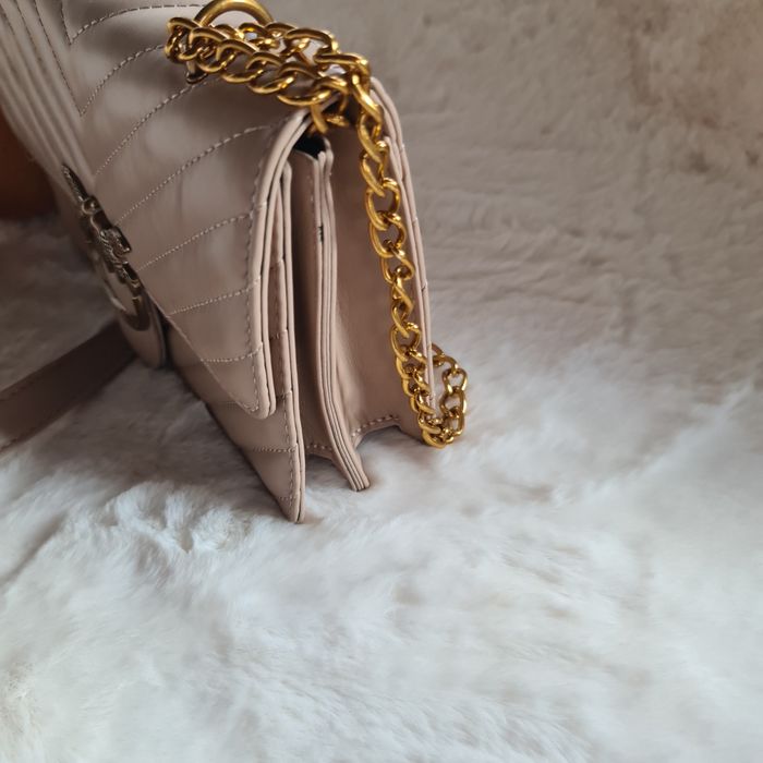 Pinko bag torebka listonoszka beżowa