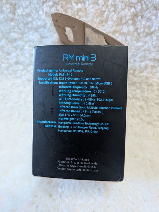 Pilot uniwersalny RM mini 3 BroadLink czarny