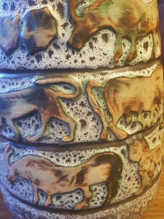 Lampa wazon etniczny ceramiczny