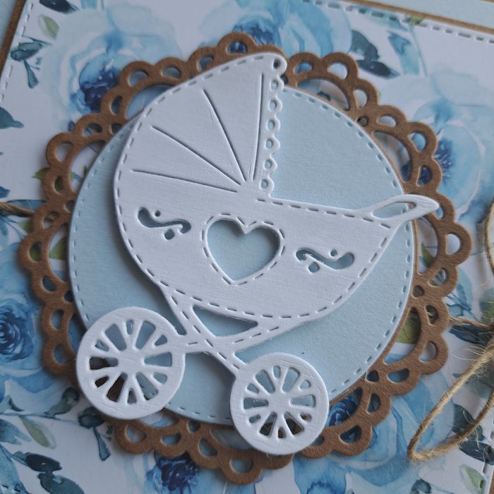 Kartka na Chrzest dla chłopca, personalizowana