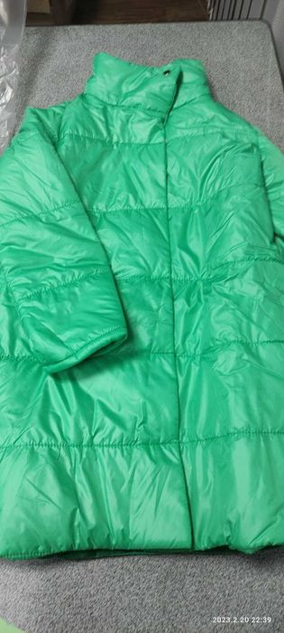 удлиненная куртка , яркая , Турция, качество, теплая, 44/48