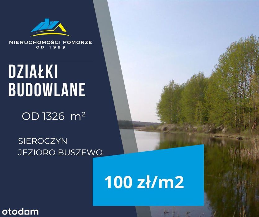 działki budowlane pod miastem blisko jeziora