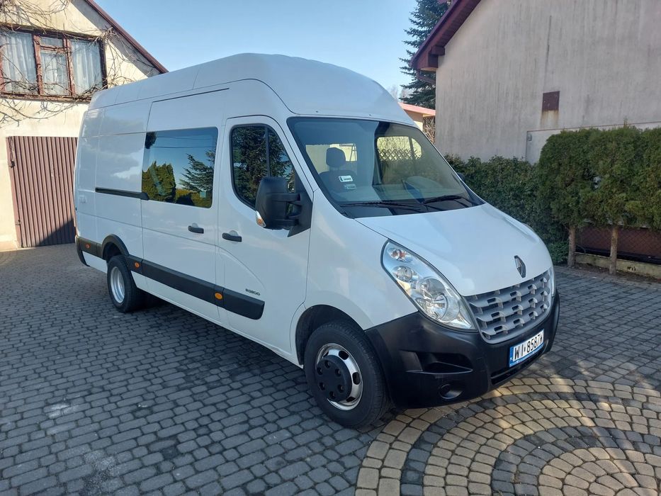 Renault Master L3H3 6-Osobowy Brygadówka Warsztat Faktura Vat 23%