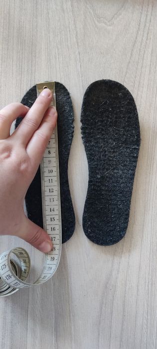 Стельки детские 17 см шерсть и войлок