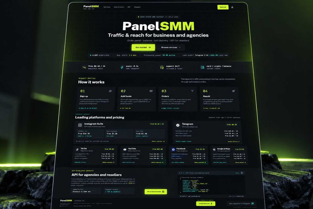 SMM агентство панель накрутка послуги