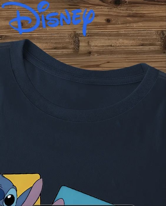 Футболка хлопок стич , женская футболка с принтом , стич