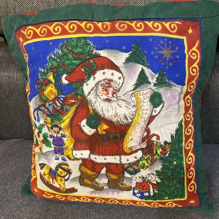 Новогодние наволочки, новорічні,різдвяні святий Миколай, Санта Клаус