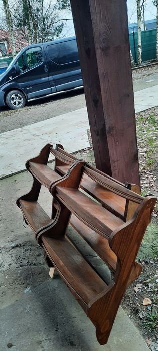 Półki wiszące 2 sztuki eiejsze , 2 sztuki mniejsze