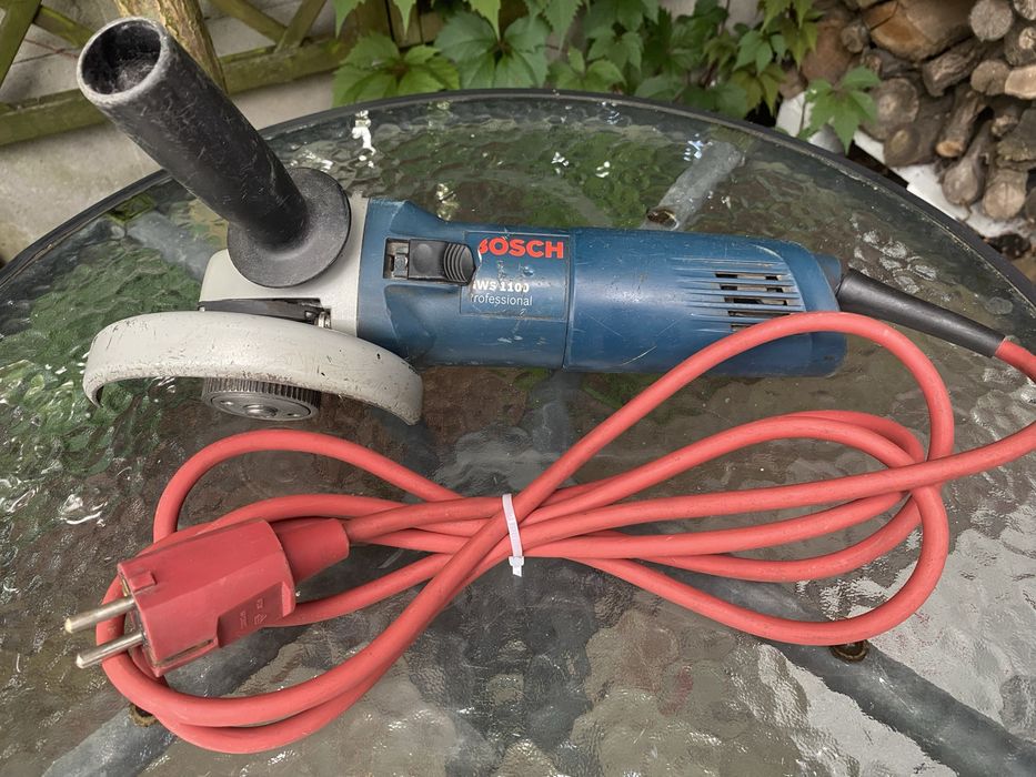 BOSCH GWS 1100 Professional - szlifierka kątowa, gumowka 125mm, 250cm kabla, faktura VAT, wysylka!