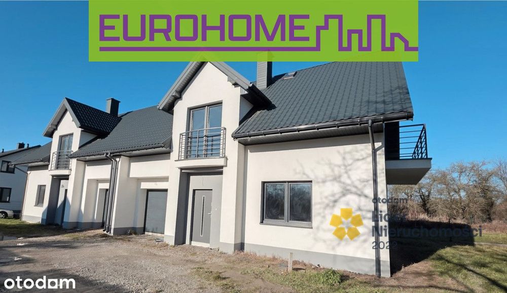 Nowoczesny dom w zabudowie bliźniaczej 140,8 m²